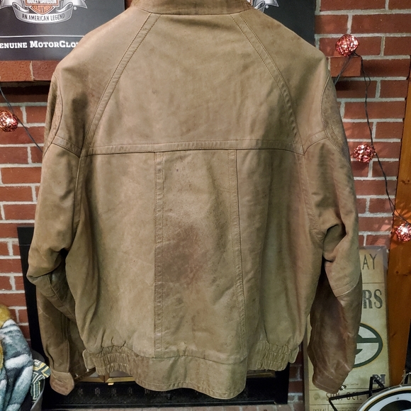 Vintage Mens Leather Hearts Of The Outback Jacket Large - Picture 4 of 5